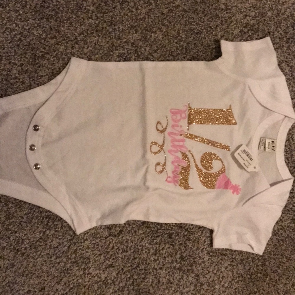 1/2 birthday onesie
